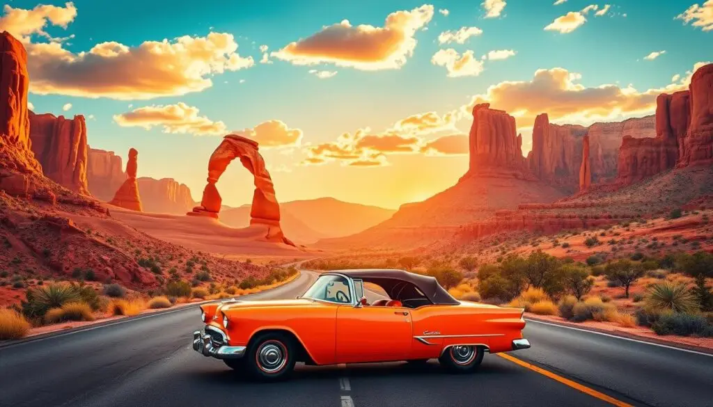 driving through mighty 5 national parks