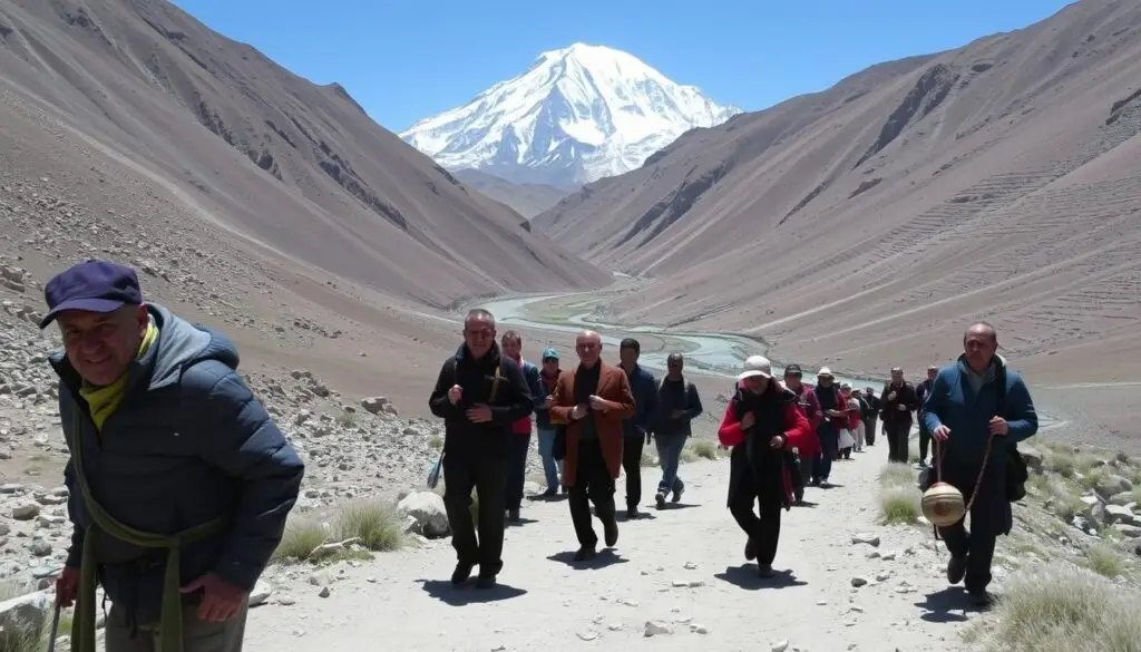 Final stretch of the Outer Kora returning to Darchen on day three