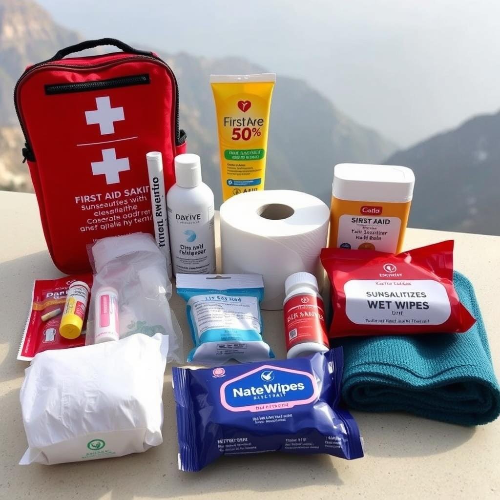 First aid and personal hygiene items for Hemkunt Sahib pilgrimage