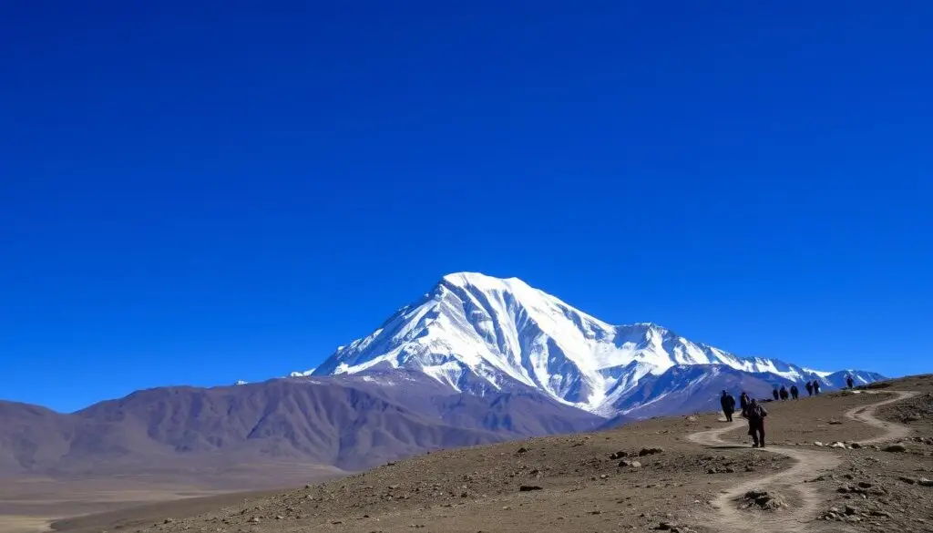 Mount Kailash during the optimal trekking season with clear weather and good visibility