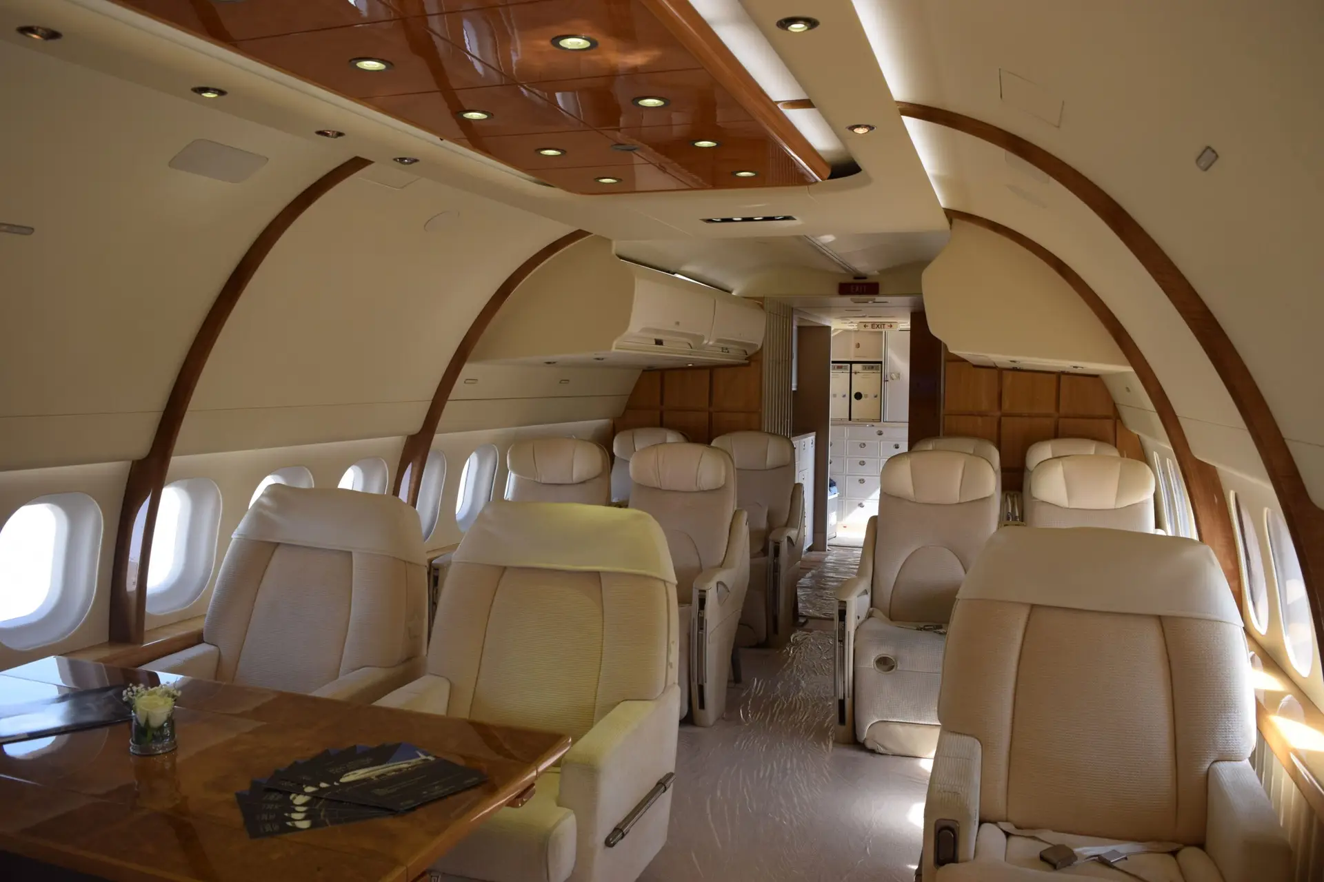 luxury plane seating
