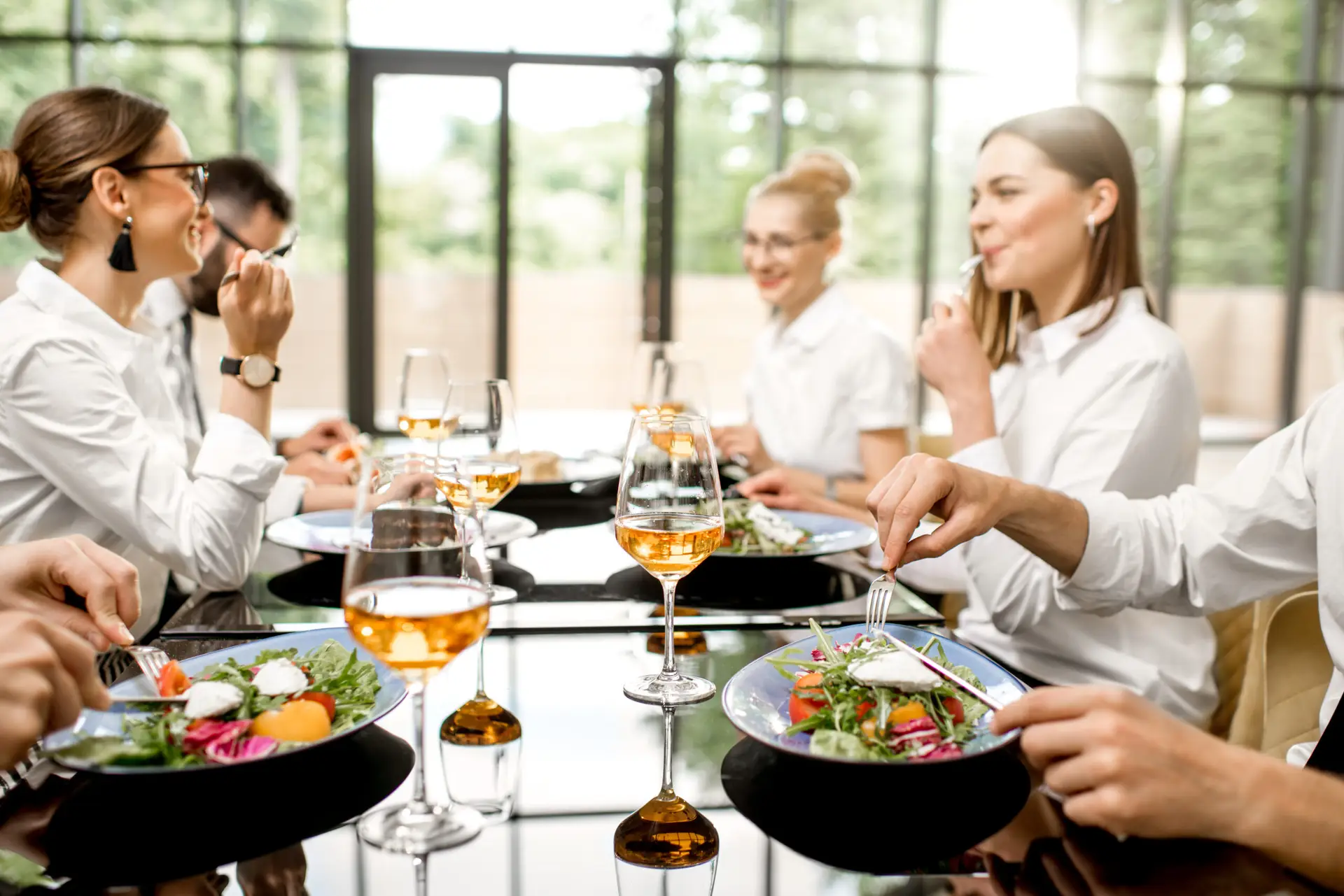 business people during a lunch at the restaurant 2025 03 18 00 43 52 utc scaled