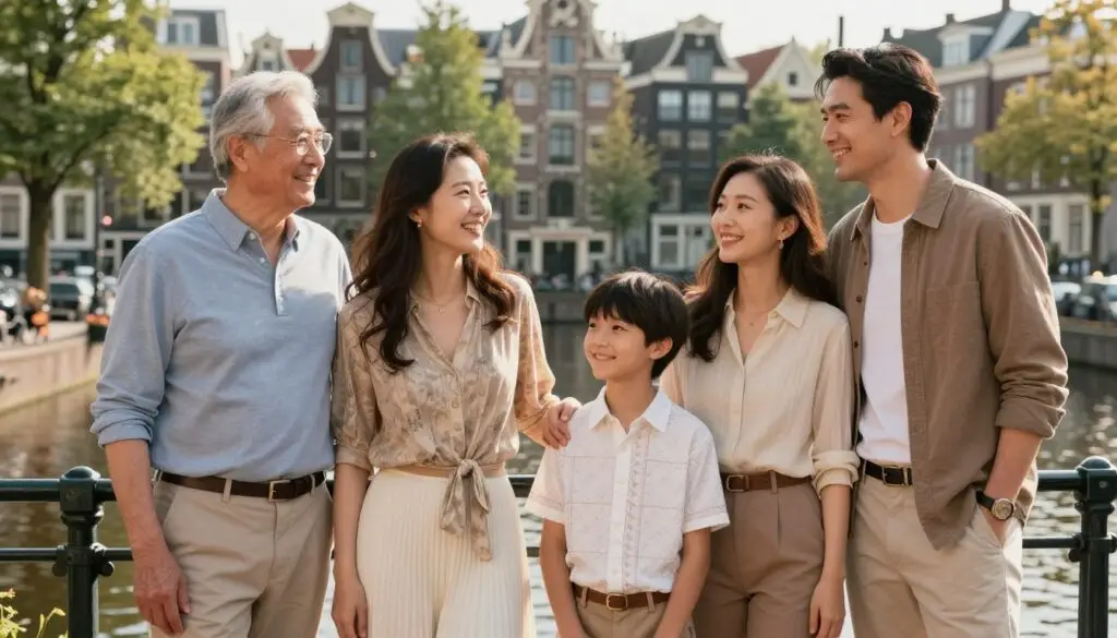Family enjoying stress-free vacation after expert Flight Booking Expertise saved their trip