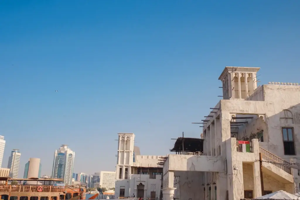 Wind-tower architecture in Dubai's Al Fahidi historic district