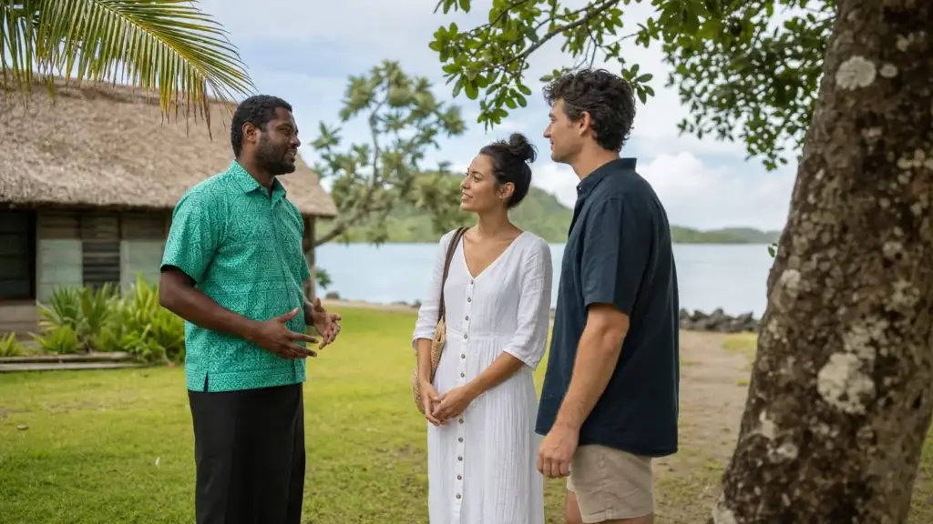 A respectful host-led village visit