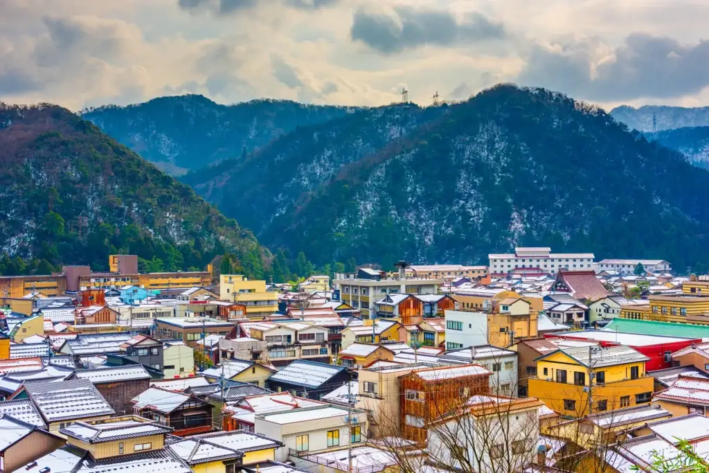 Yamanaka Onsen town in Ishikawa Prefecture, Japan
