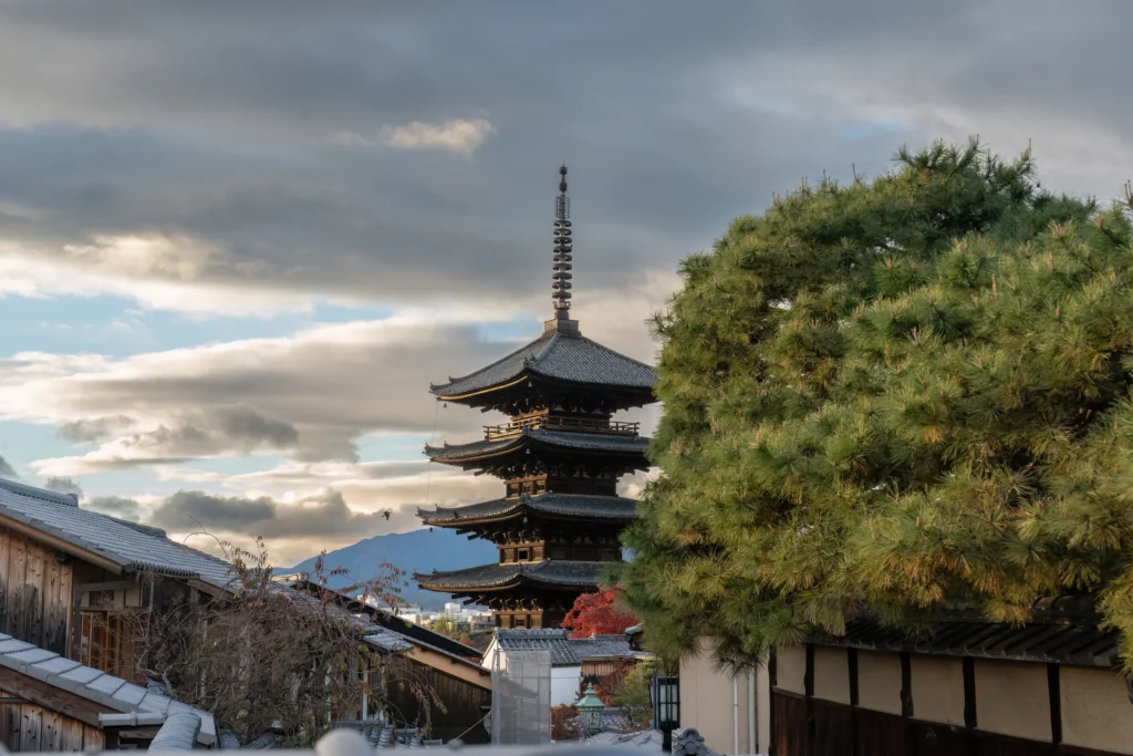 Yasaka Pagoda above the Higashiyama district in Kyoto