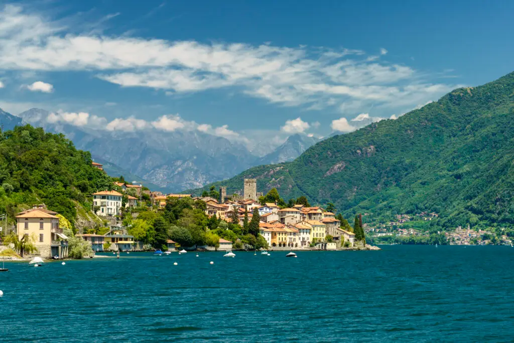Menaggio village on the shore of Lake Como