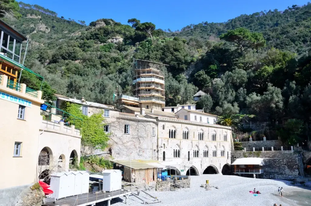 San Fruttuoso Abbey In Camogli, Liguria, Italy