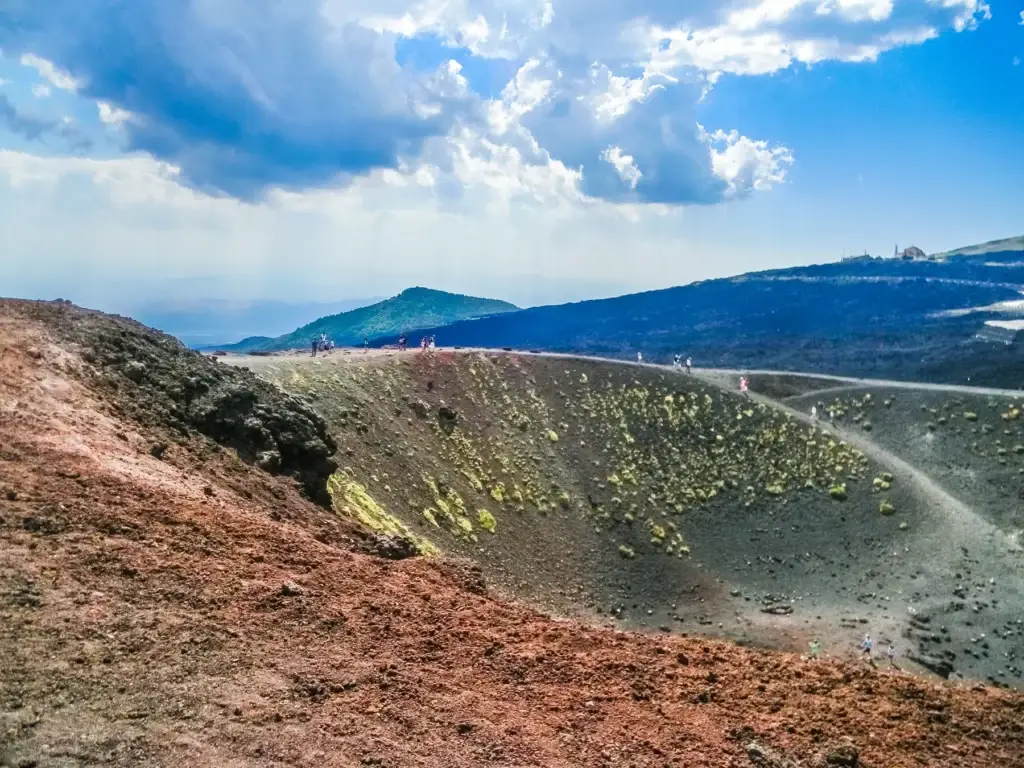 Beautiful Landscape Of The Craters Of Mount Etna Volcano, Sicily