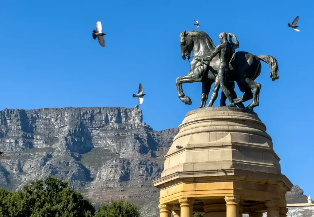 Historic public monument in the Company’s Garden in Cape Town