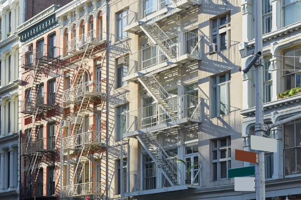 New York, cast iron architecture buildings in Soho