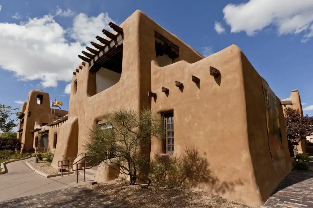 New Mexico Museum Of Art, Santa Fe, New Mexico, Usa
