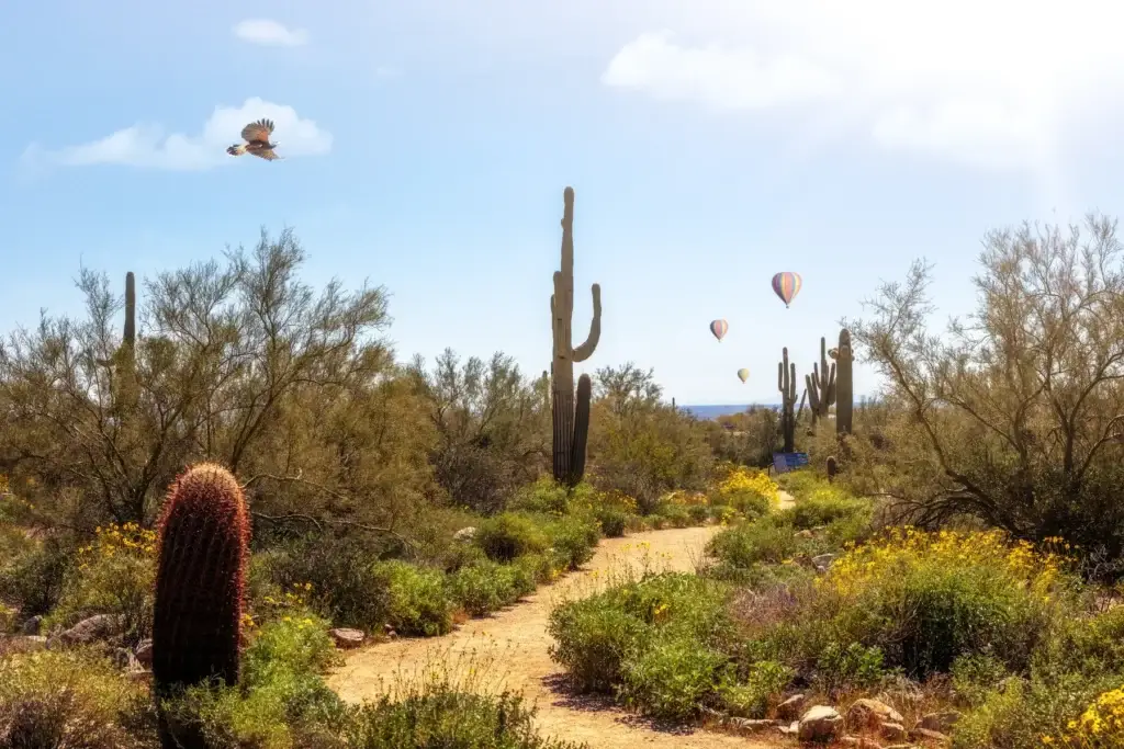 Scottsdale Arizona Hiking Trail in Desert