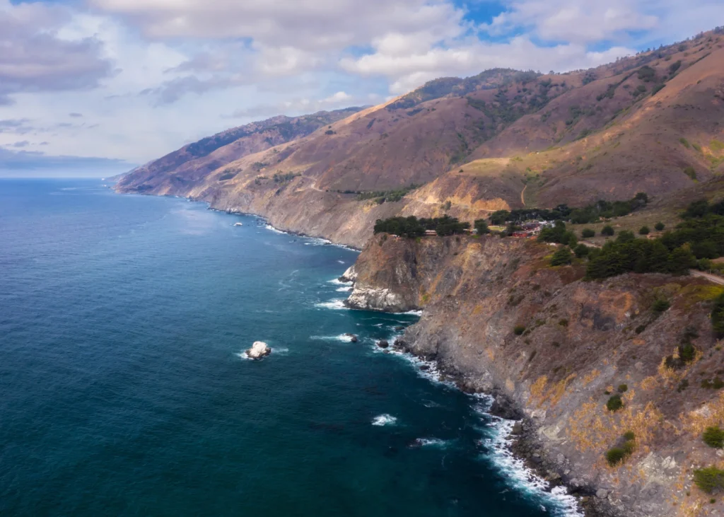 Big Sur aerial coastline