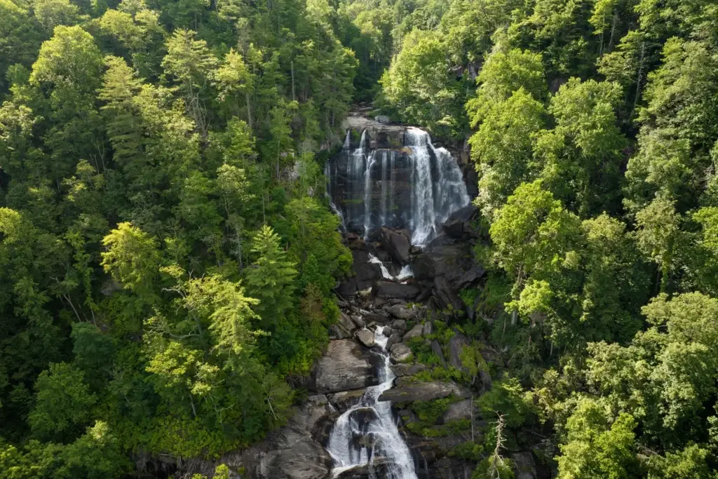 Whitewater Falls in Nantahala National Forest, North Carolina