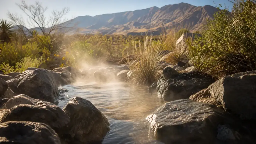 Séc-he or Agua Caliente hot mineral spring