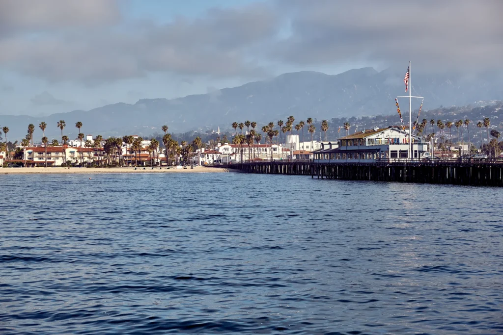Santa Barbara waterfront and downtown
