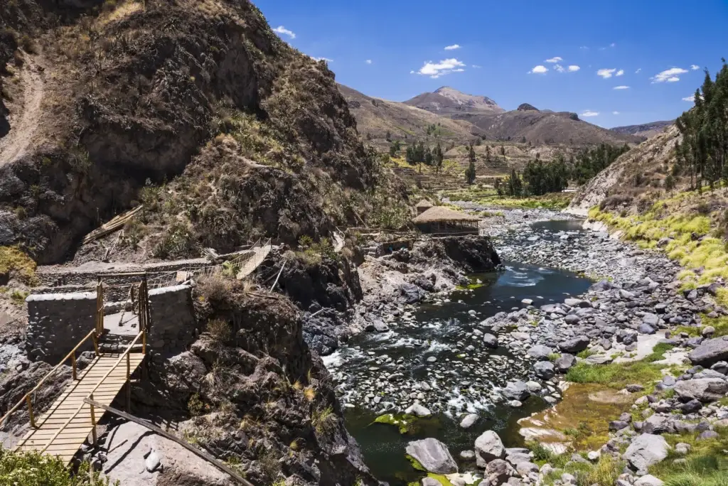 Hot springs, Colca Canyon, Peru, South America