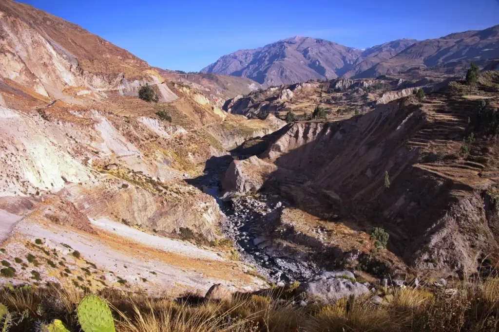 Beautiful landscape of Colca canyon in Peru