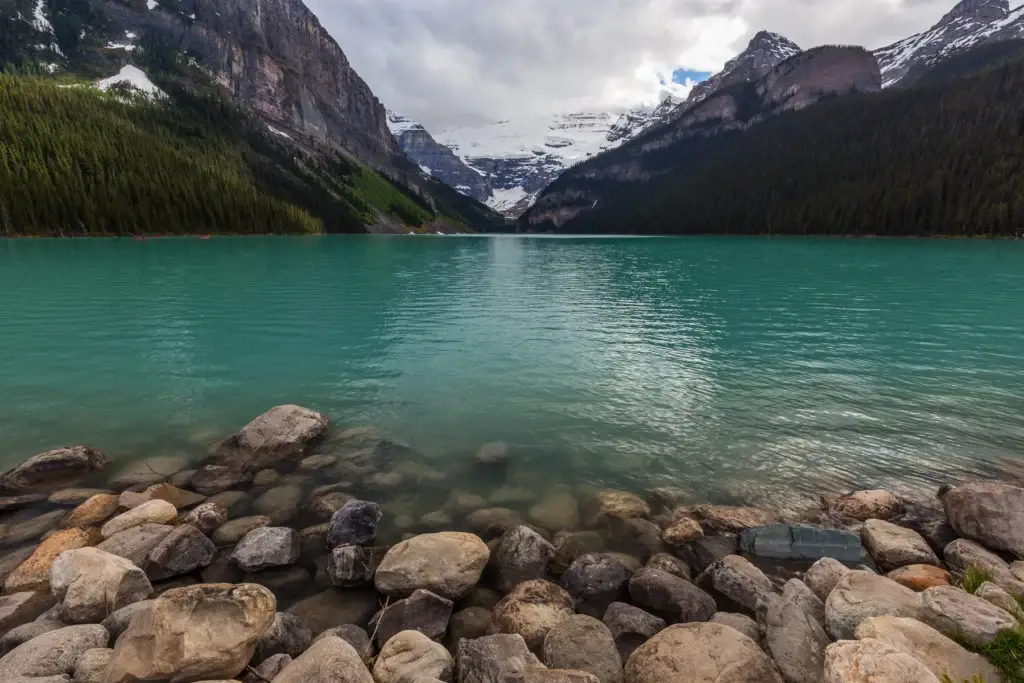Lake Louise community or lakeshore in documented Banff National Park context