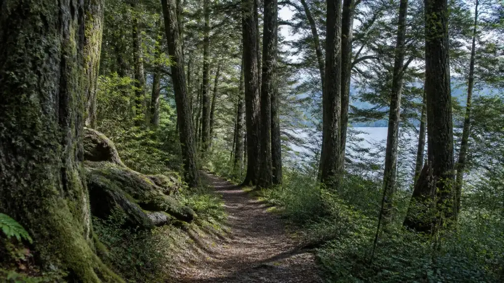 AI-generated editorial visualization of Walk one Andean forest at the traveler's true level.