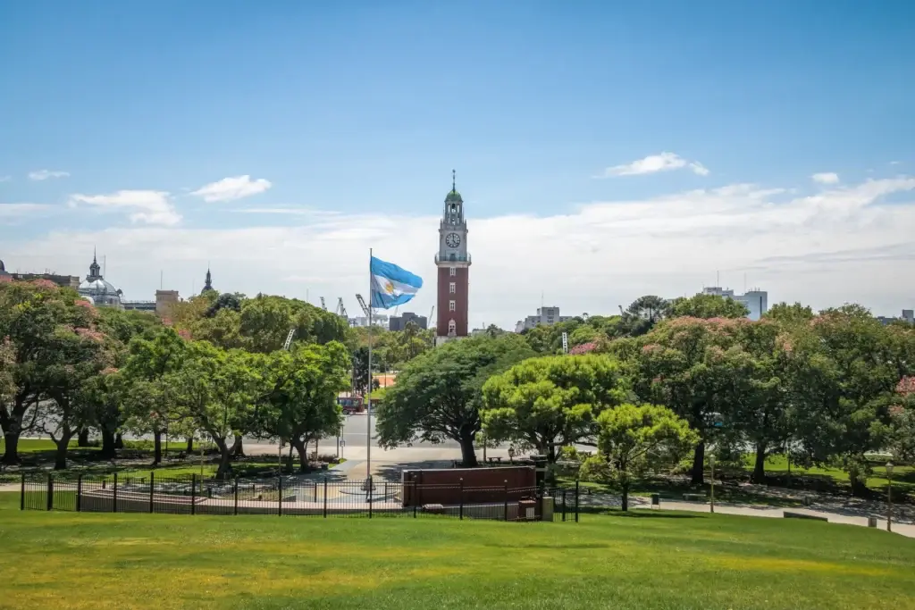Exact Recoleta or Retiro avenue, plaza or architectural streetscape