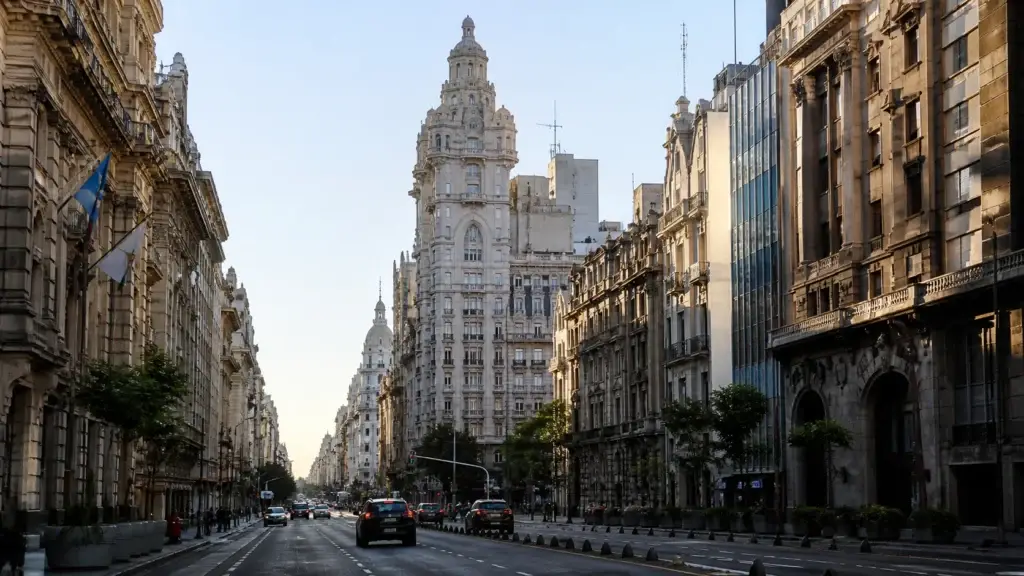 Exact Avenida de Mayo, Palacio Barolo exterior or another named central Buenos Aires architectural axis