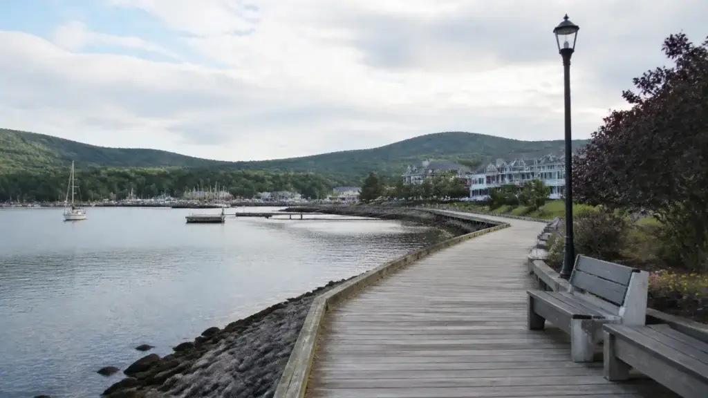 Documented Baddeck waterfront or Inverness coast with clear place identity