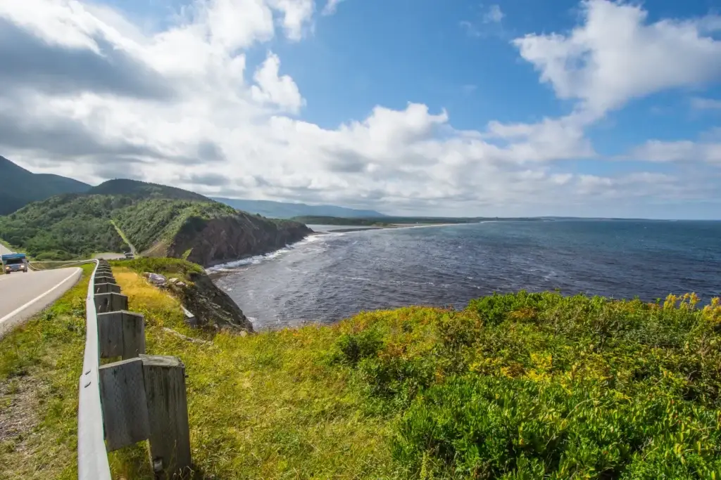 Documented Cape Breton Highlands public viewpoint or Parks Canada interpreter in authorized context