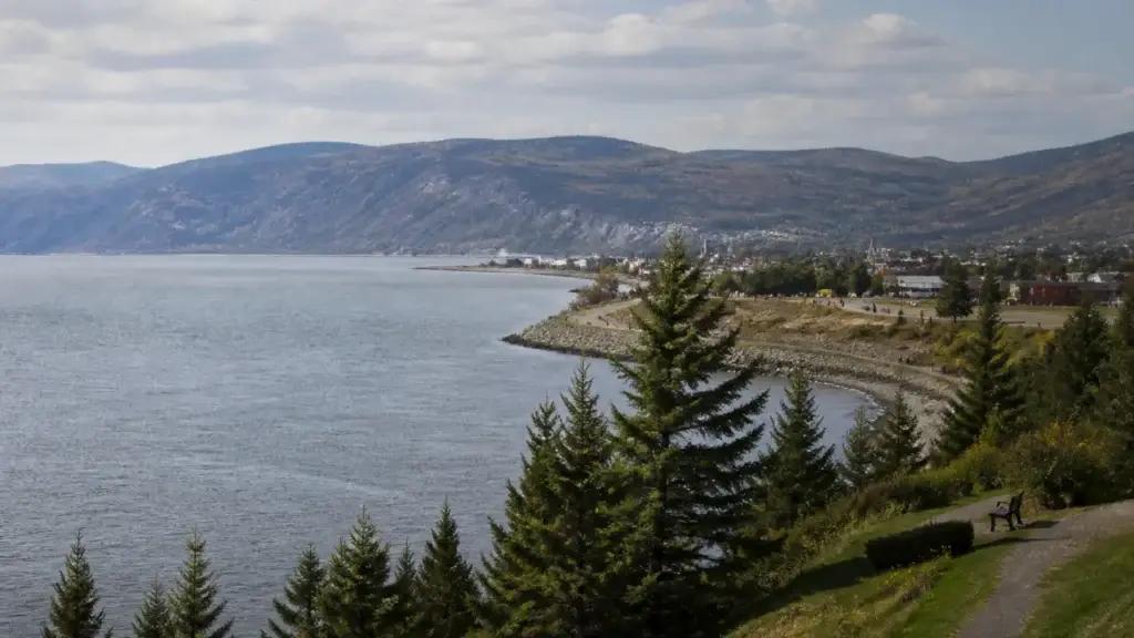 La Malbaie, Pointe-au-Pic or exact riverfront setting with St. Lawrence context