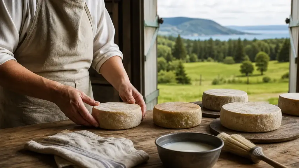 Documented Charlevoix farm, cheese maker, orchard or regional producer landscape