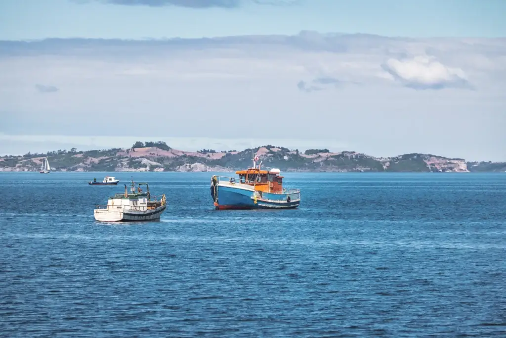 Documented Chiloé coastline, channel or Castro-Dalcahue landscape