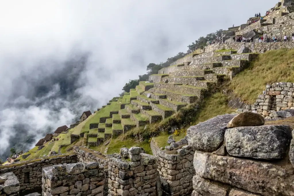 Terraces at Machu Picchu Inca Ruins - Sacred Valley, Peru