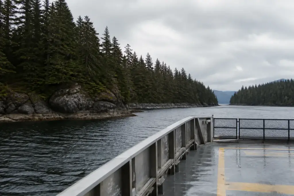 Documented Skidegate Landing to Alliford Bay ferry, Sandspit public context or Moresby Camp road access