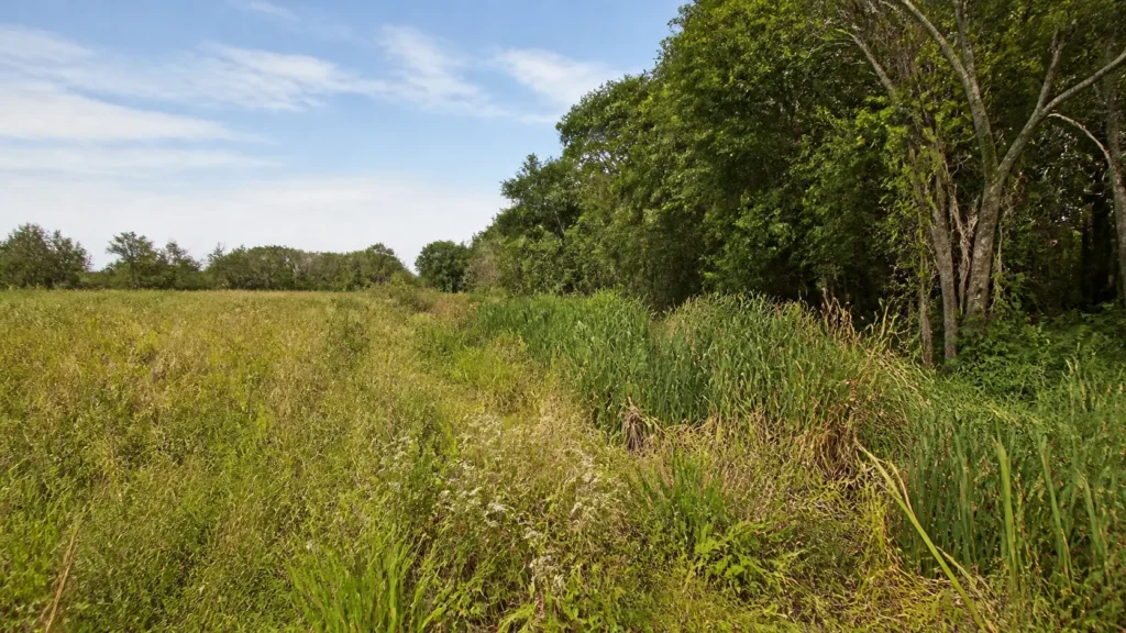 AI-generated editorial visualization of Ibera habitat conservation represented through habitat alone.