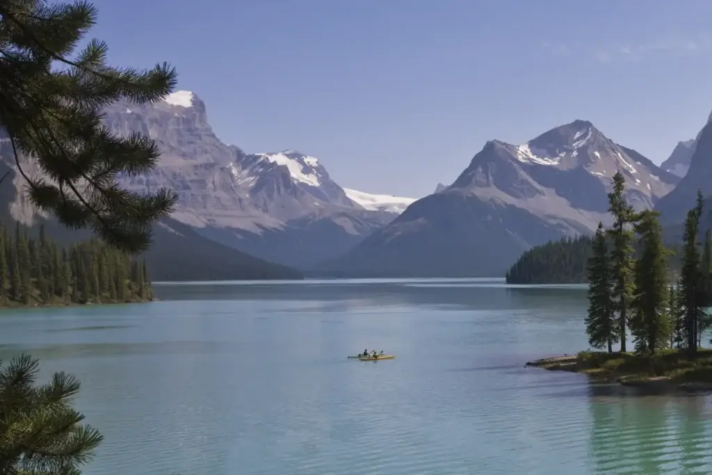 Documented Maligne Lake, Medicine Lake or open Maligne Valley landscape