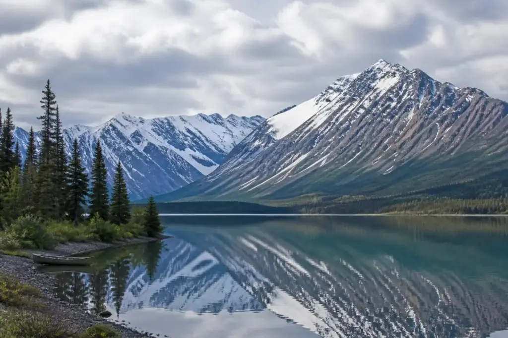 Documented Kluane National Park front-range or Kathleen Lake landscape