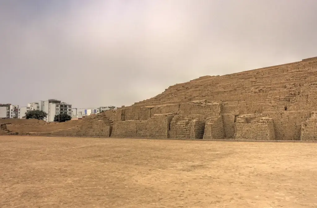 Exact Huaca Pucllana exterior archaeological site