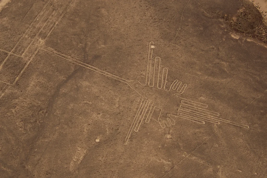 Documented Nasca or Palpa geoglyph and surrounding cultural landscape
