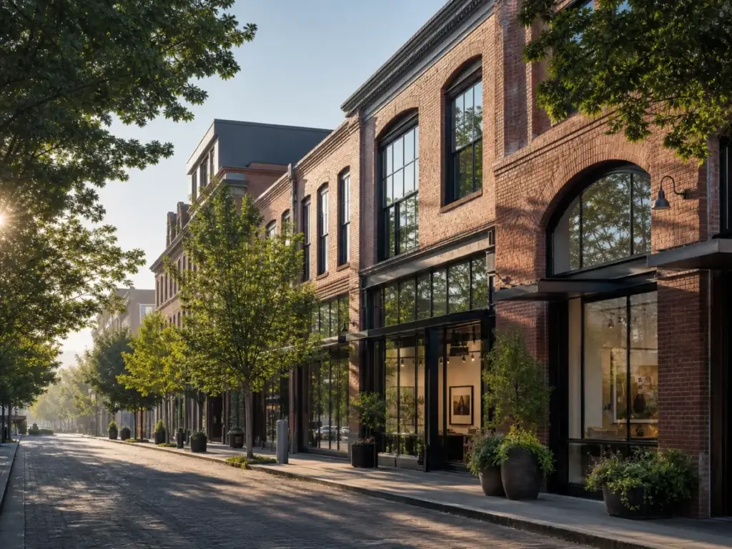 central Portland streetscape