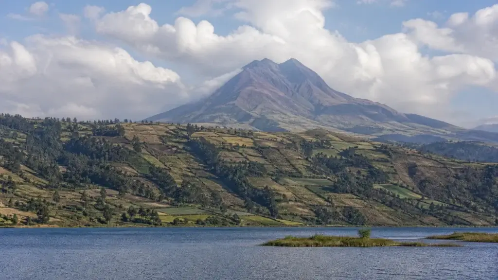 Exact Imbabura or Otavalo landscape with no staged cultural performance