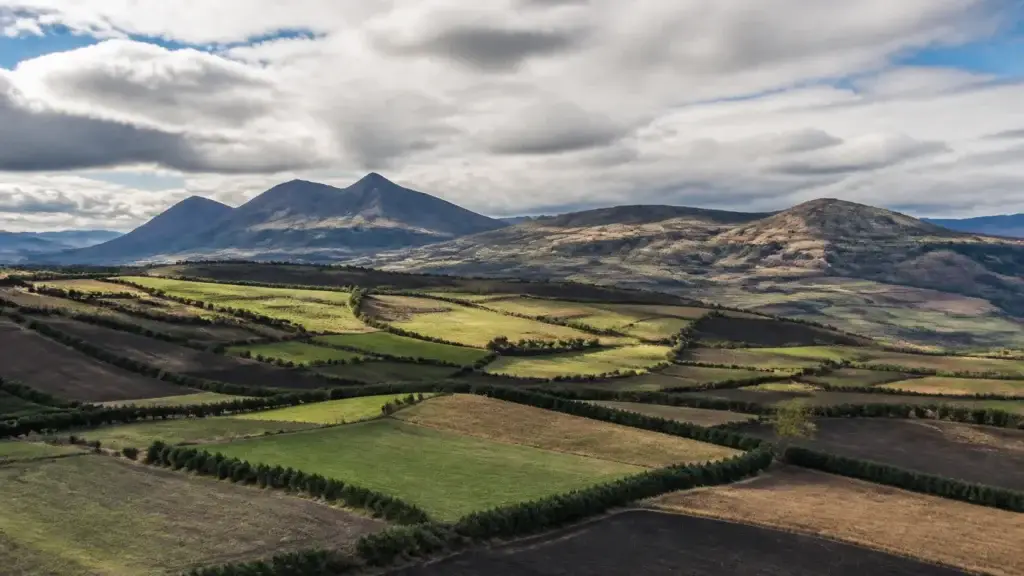 Exact approved Imbabura or Cotopaxi-area hacienda landscape or working agriculture with rights