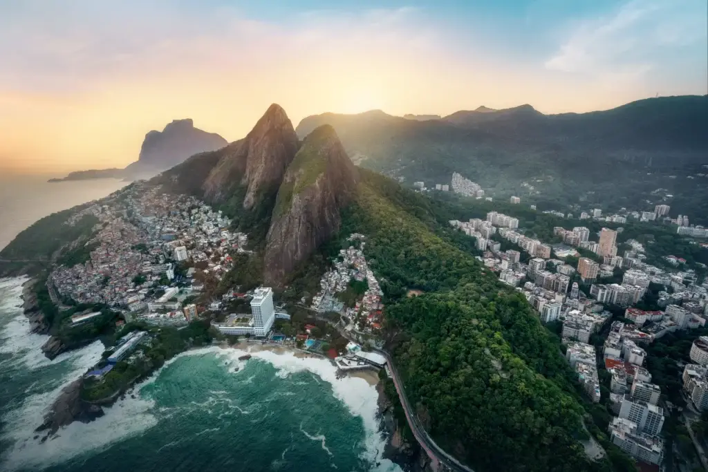 Documented Rio panorama with oceanfront, granite peaks and urban fabric