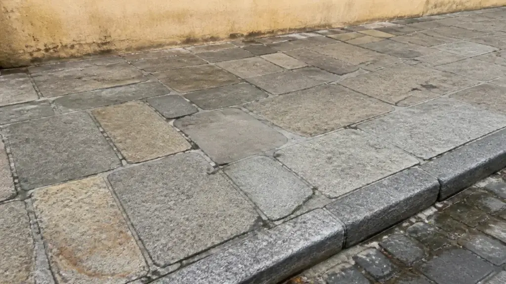 AI-generated editorial visualization of generic stone-and-masonry heritage context for Rio's historic port district; it does not depict Pedra do Sal, Valongo Wharf, or a documented Little Africa street.