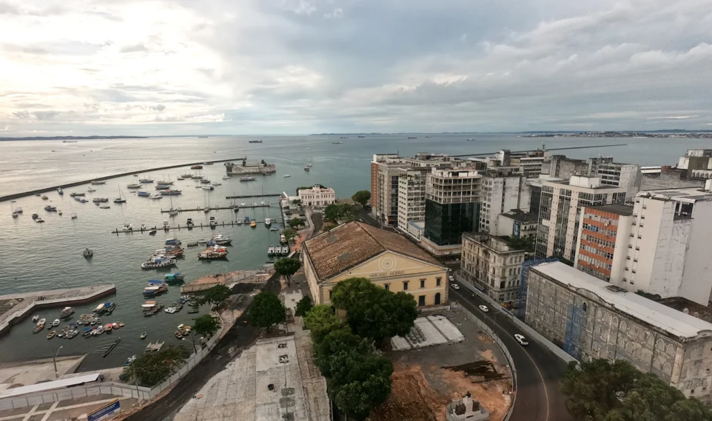 Mercado Modelo seen from above, city of Salvador, Bahia, Brazil