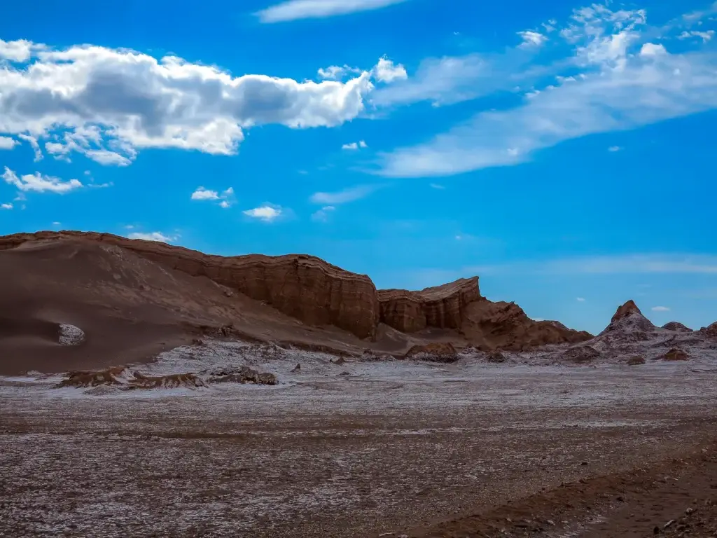 Valle De La Luna (Moon Valley), A Rocky Formation At Atacama Desert On Chile