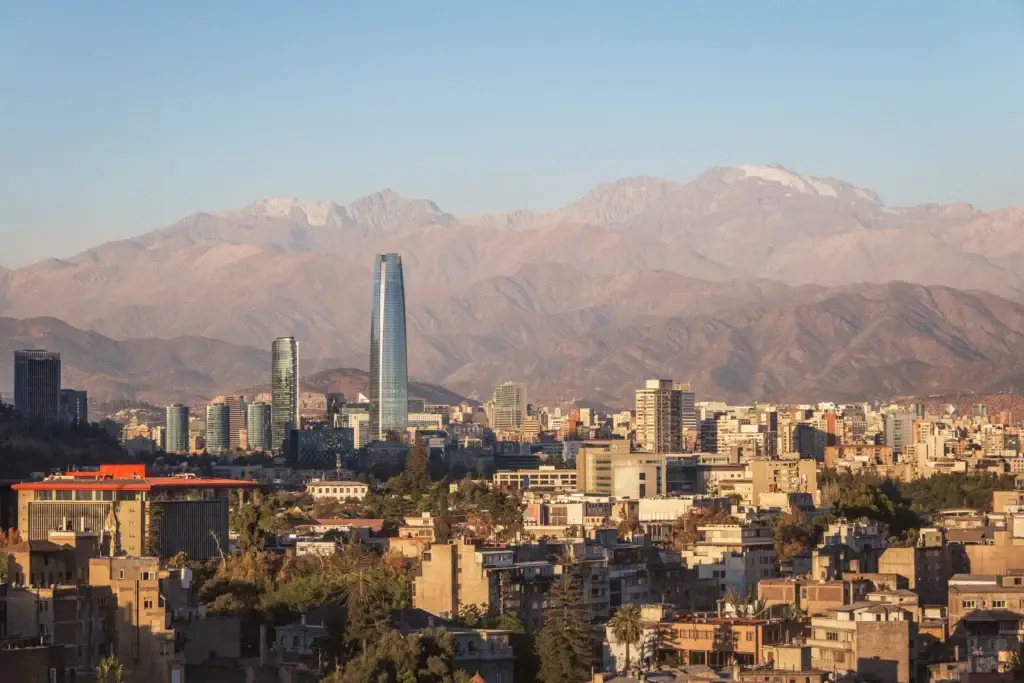 Exact Santiago panorama with Andes context, or a documented composite-free view that reads clearly as Santiago