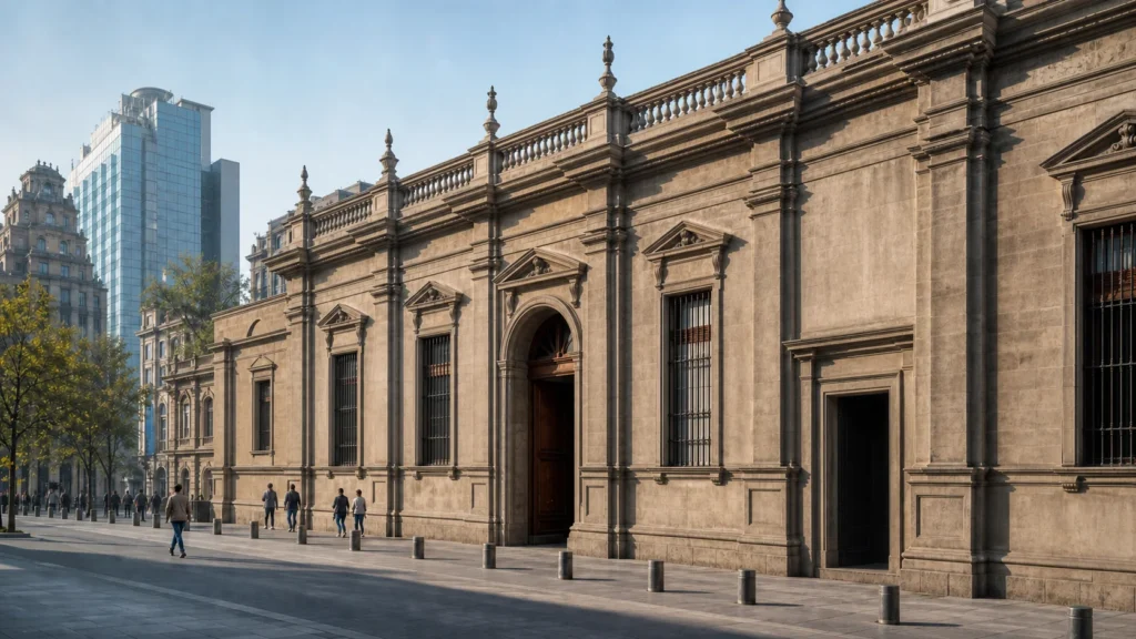 Museo Chileno de Arte Precolombino exterior or authorized wide institutional interior without dominant protected objects