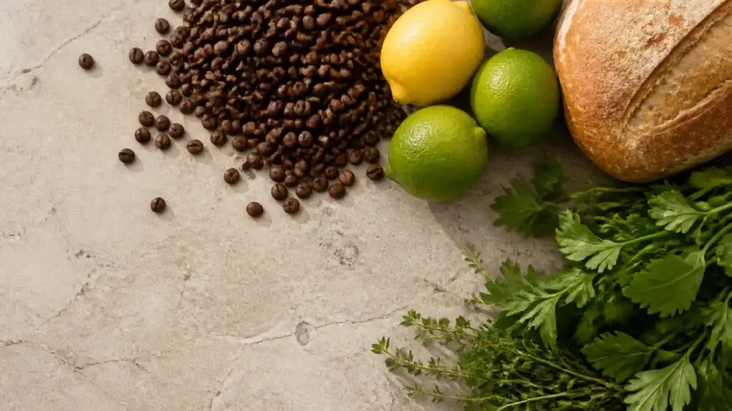 AI-generated editorial visualization of a generic ingredient study for São Paulo food-history context; it does not depict a named market, business, community, or dish.
